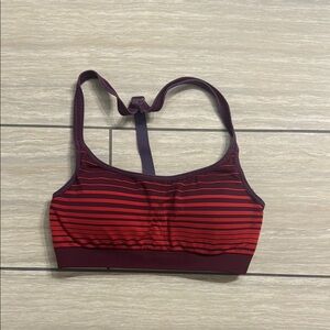 Athleta Red and Purple Racerback Sports Bra